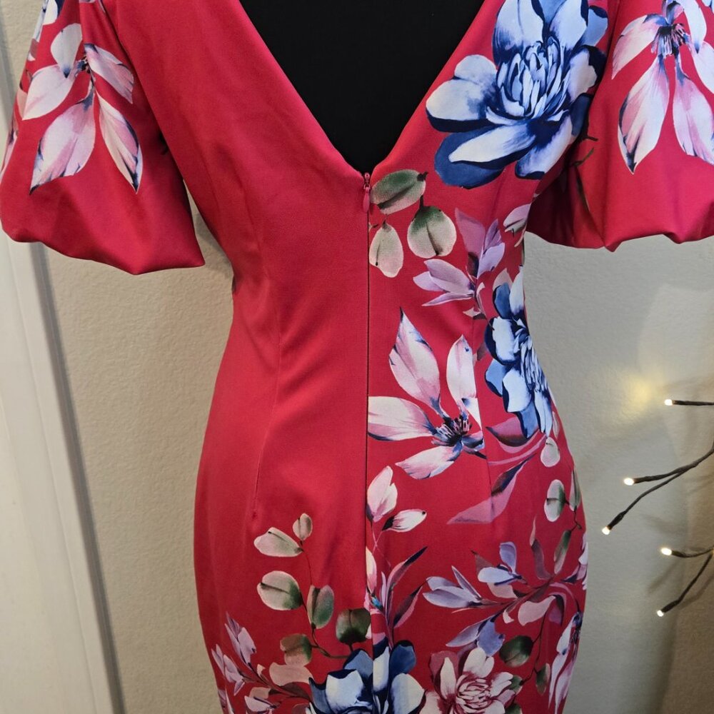 Guess Size 6 Pink/Floral Cocktail Dress - EUC - Picture 5 of 5